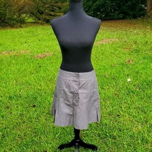 New Grey Button Skirt - NWOT